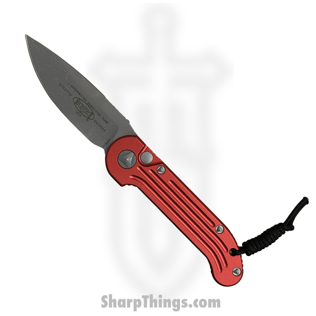 4f26f5f9-2c41-4f58-b62e-e80cfc1fbee3_135-10APRD_1.jpg Microtech - 135-10APRD - LUDT - Automatic Knife - 135-10APRD LUDT Automatic Knife - 6061-T6 Aluminum - Red - Image 1
