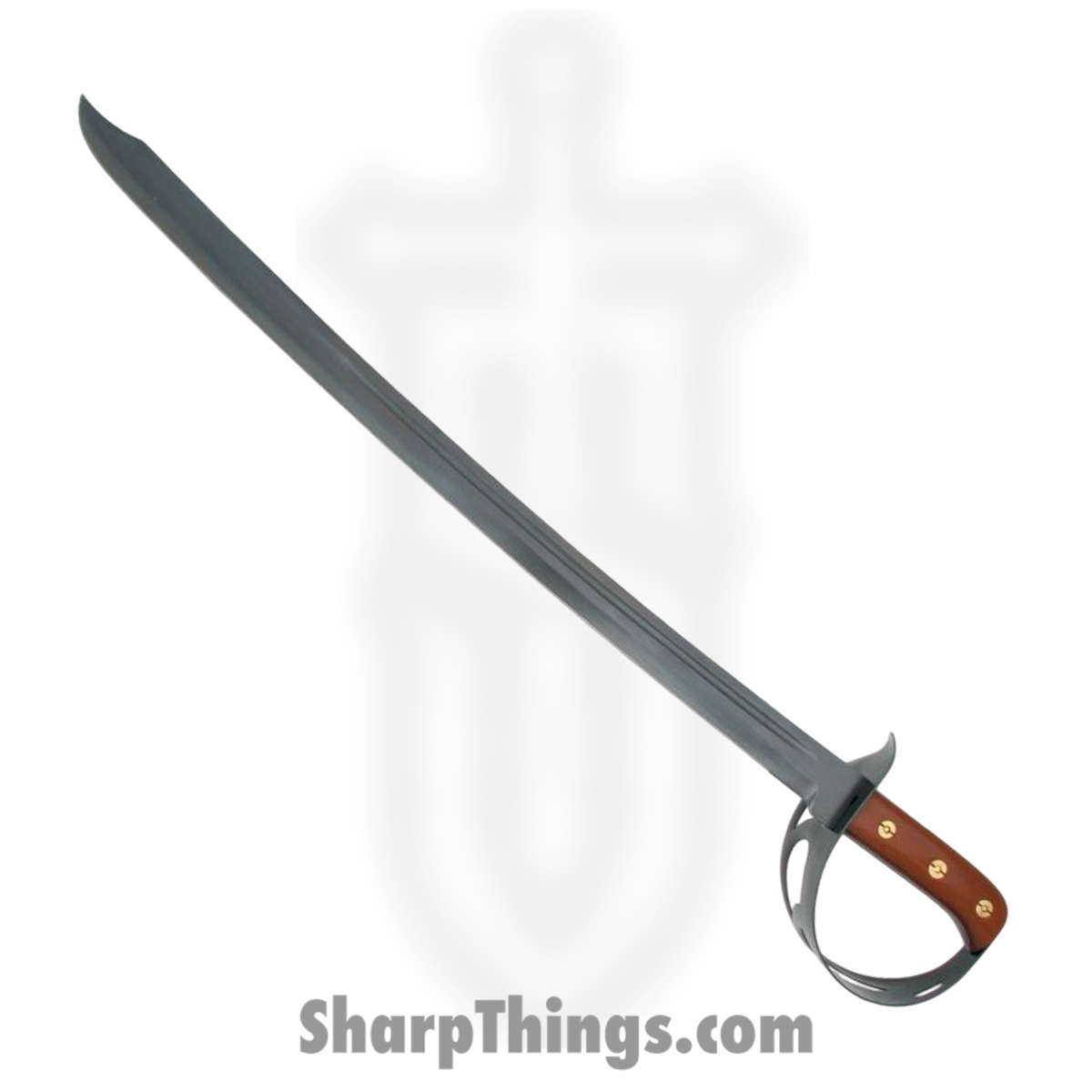 4f6e6aae-aba1-4c48-91d1-a914c289ce8b_CS88CS_1.jpg Cold Steel - CS88CS - 1917 Cutlass - Fixed Blade Knife - 1055 HC Blued Sword - Wood - Brown Black - Image 1