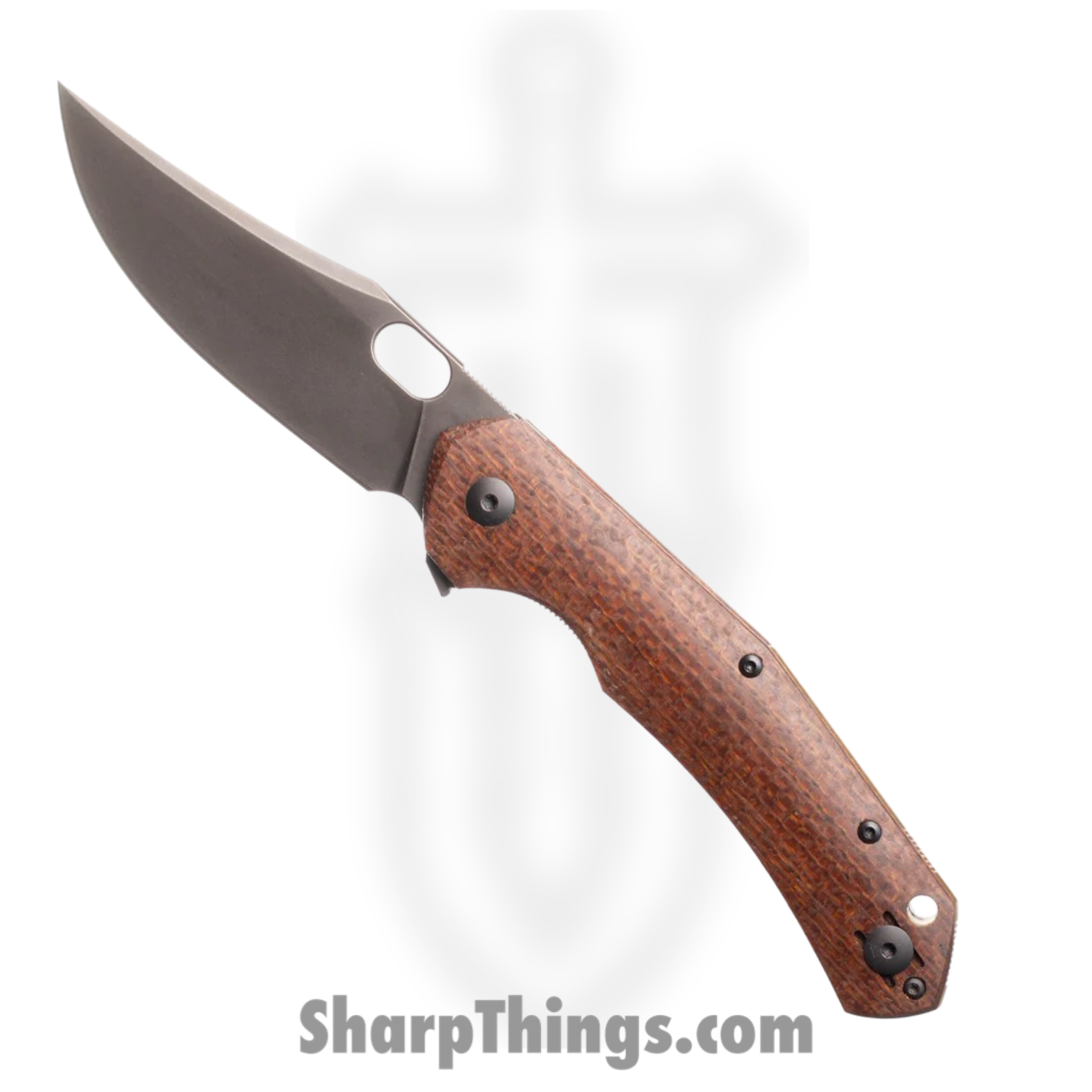 4ff9b934-dcf0-43a5-9855-b0d4c389173c_JUTLAND-BURLAP-MICARTA_1-scaled-1.png GiantMouse - JUTLAND-BURLAP-MICARTA - Jutland - Folding Knife - Vanadis Blackwash Trailing Point - Micarta - Brown - Image 1