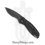 Kershaw - 1670GBBLKST - Blur - Folding Knife - 14C28N Cerakote Drop Point - 6061-T6 Aluminum Trac-Tec Inserts - Black