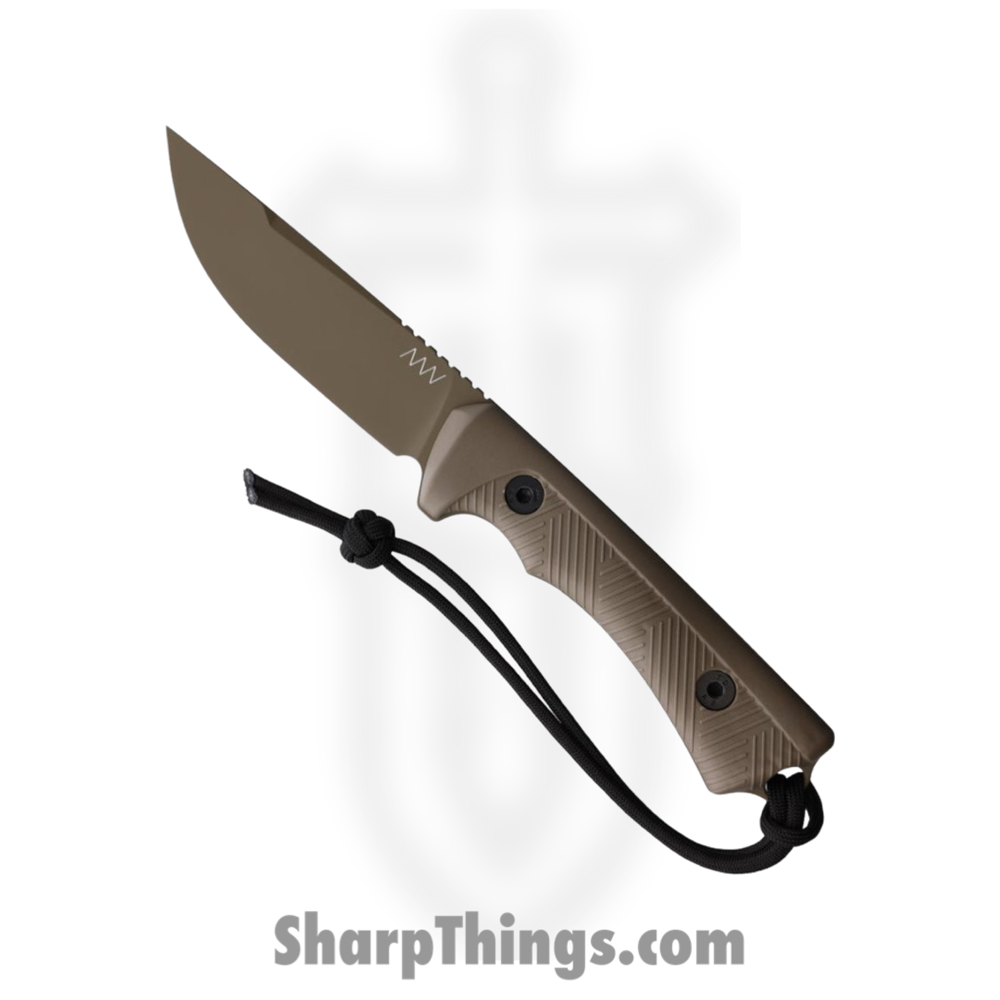 5115058c-8b17-46d9-b1ff-db43f5e5674e_ANVP200054_1.jpg Acta Non Verba Knives - ANVP200054 - P200 - Fixed Blade Knife - Sleipner Tool Coyote Brown Cerakote Drop Point - GRNPU - Coyote Brown - Image 1