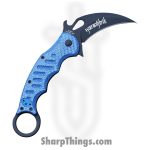 Fox Knives - FOX479BLT - Karambit - Folding Knife - N690 Coated - Twill CF - Blue