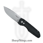 ProTech - VERO1211-BLK MIC - Vero Synapse - Automatic Knife - CPM MagnaCut Stonewash Drop Point - Aluminum Canvas Micarta - Black