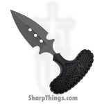 MTech Knives - MT2046BK - Push Dagger Set - Fixed Blade Knife - Stainless Coated Dagger - Rubber - Black