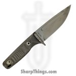 Medford Knife and Tool - MK116VPQ-08KB-SPQ3-Q4 - The Deep - Fixed Blade Knife - 20CV PVD Drop Point - G10 - Black