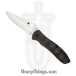 Spyderco - SC134CFP2 - Gayle Bradley Linerlock 2 - Folding Knife - CPM M4 Satin Drop Point - Carbon Fiber G10 - Black