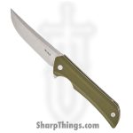 Ruike - RKEP121G - Hussar P121 - Folding Knife - 14C28N Sandvik Satin Trailing Point - G10 - OD Green