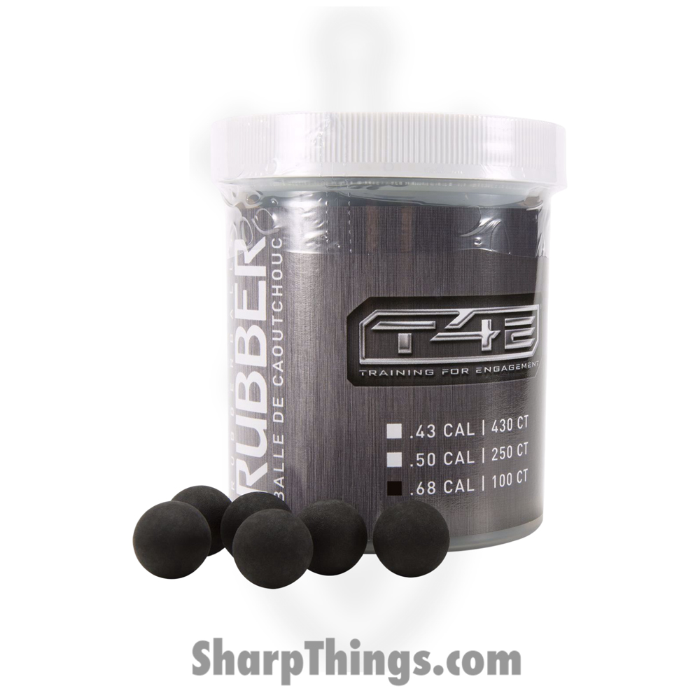 54196d08-1c69-4344-bb9b-efcd2e3cfdf6_2292152_1.jpg Umarex - 2292152 - T4E Rubber Balls .68 Caliber - Black - Image 1
