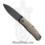 Civivi - CIVC220072 - Sokoke Linerlock - Folding Knife - 14C28N Black Stonewash Drop Point - Micarta - Green