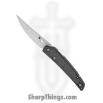 Spyderco - SC242CFP - Ikuchi Compression Lock - Folding Knife - CPM-S30V Satin Upswept - Carbon Fiber G10 - Black