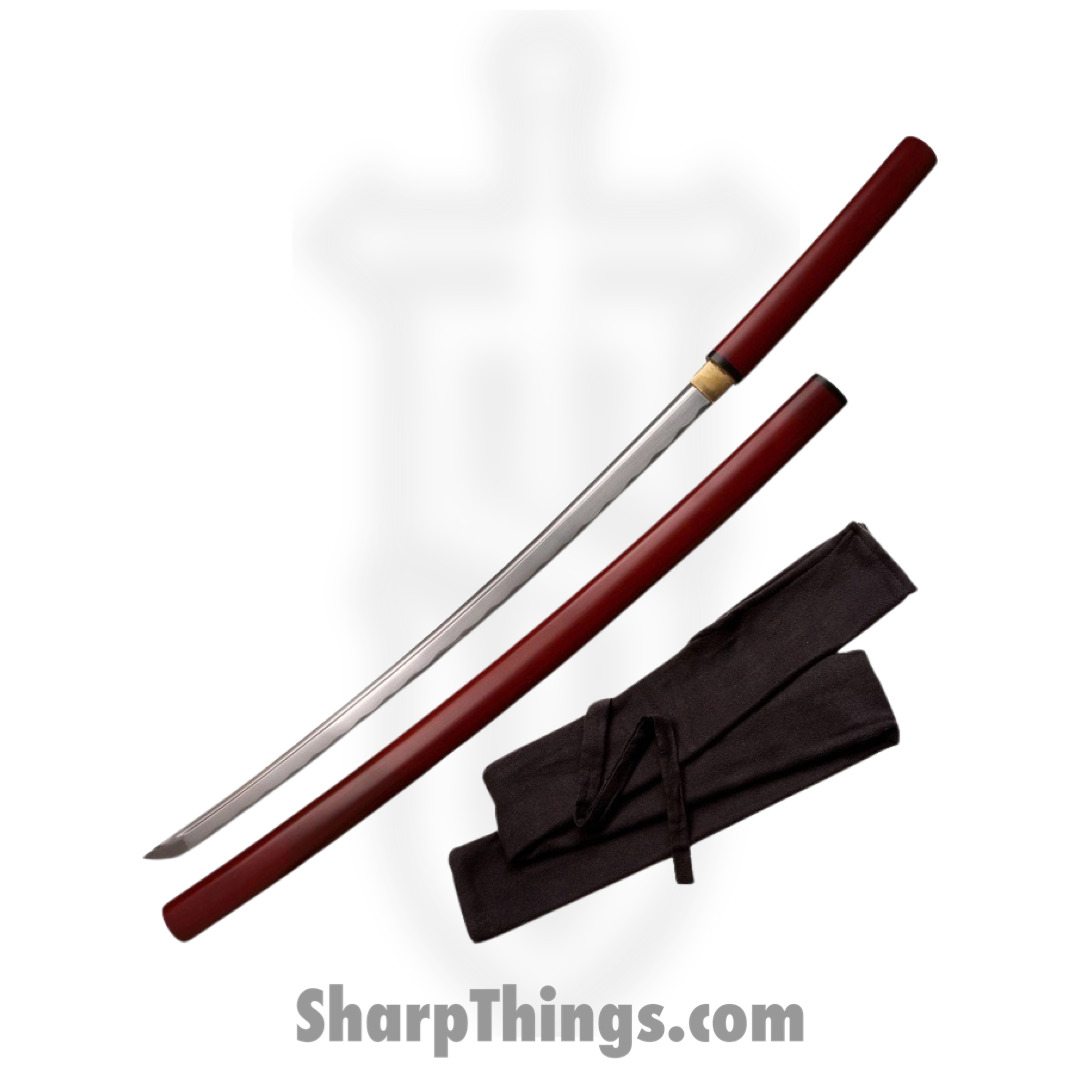 54a83ac2-cd04-4d10-bf10-a34e9a53dafa_TR-025BG_1.jpg Ten Ryu - TR-025BG - Hand Forged Shirasaya Samurai Sword - 1045 - Burgundy - Image 1