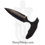 Microtech - 391-MCK-BC24 - Hypnotic Fixed Blade - M390 Stonewashed DLC Double Edge - Carbon Fiber - Black