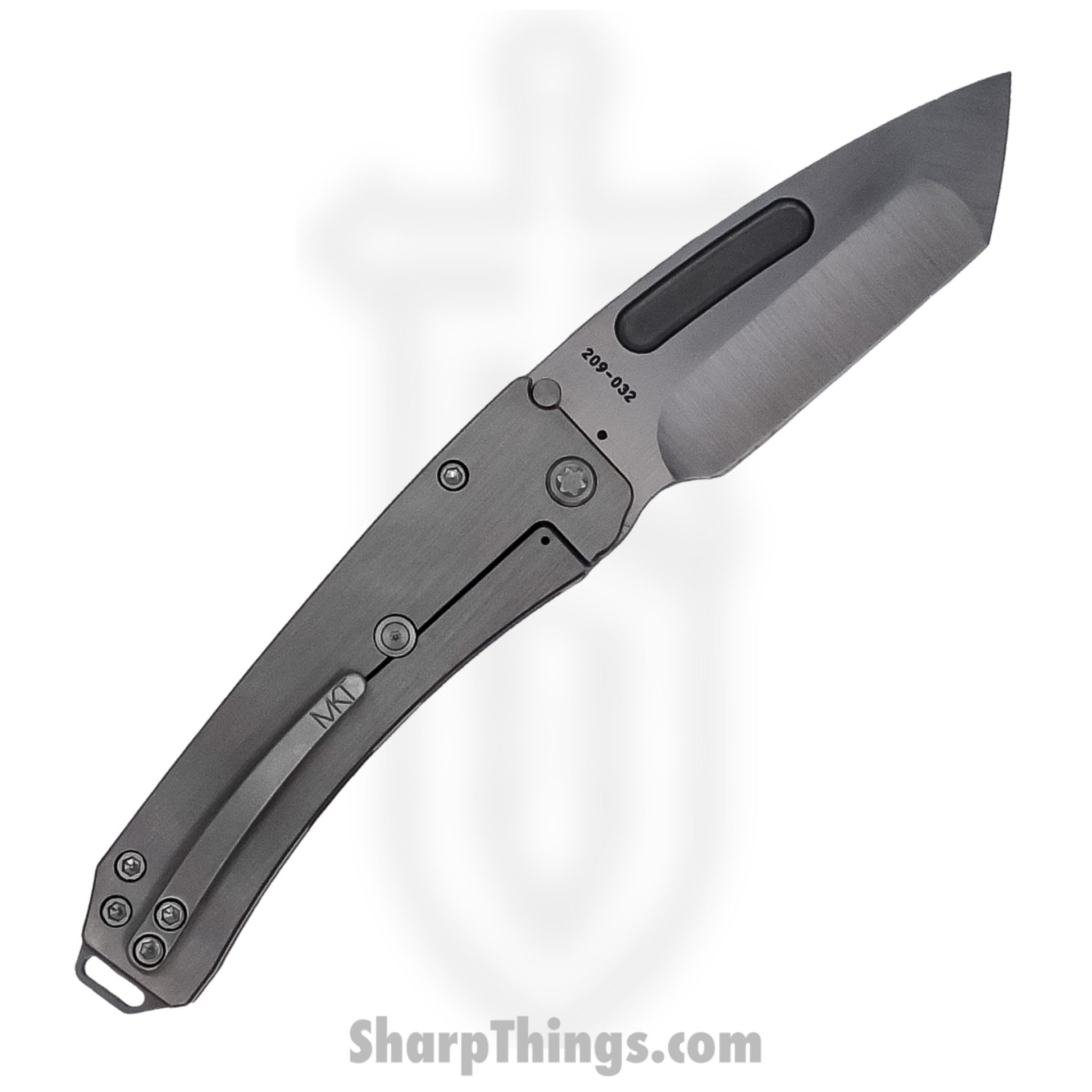 550673d9-8142-4092-887d-93e26b8f31fe_MK033S4TT-01TM-TSCB-Q4_1.jpg Medford Knife - MK033S4TT-01TM-TSCB-Q4 - Midi Marauder Tanto Folder - Satin S45VN Titanium - Image 1