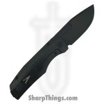 Vero Engineering - V-NO-BTB-FK-1688-S - Nova Mini - Fixed Blade Knife - M390 Blackwash Drop Point - Titanium - Blackwash