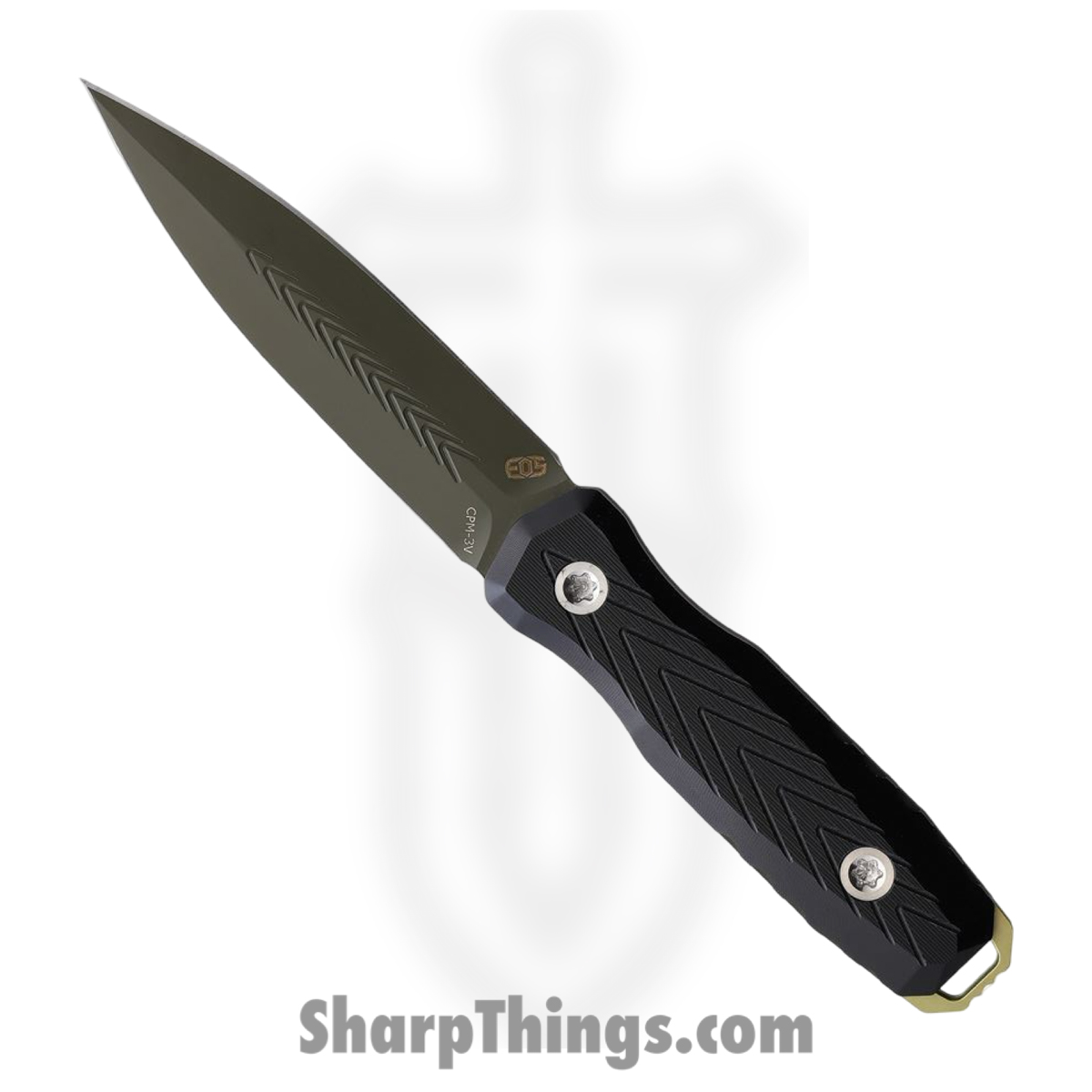 5588c1fe-a24a-438b-9003-4558263b22a7_EOS088_1.jpg EOS - EOS088 - Mini Thresher - Fixed Blade Knife - CPM 3V Coated Spear Point - Aluminum - Black - Image 1