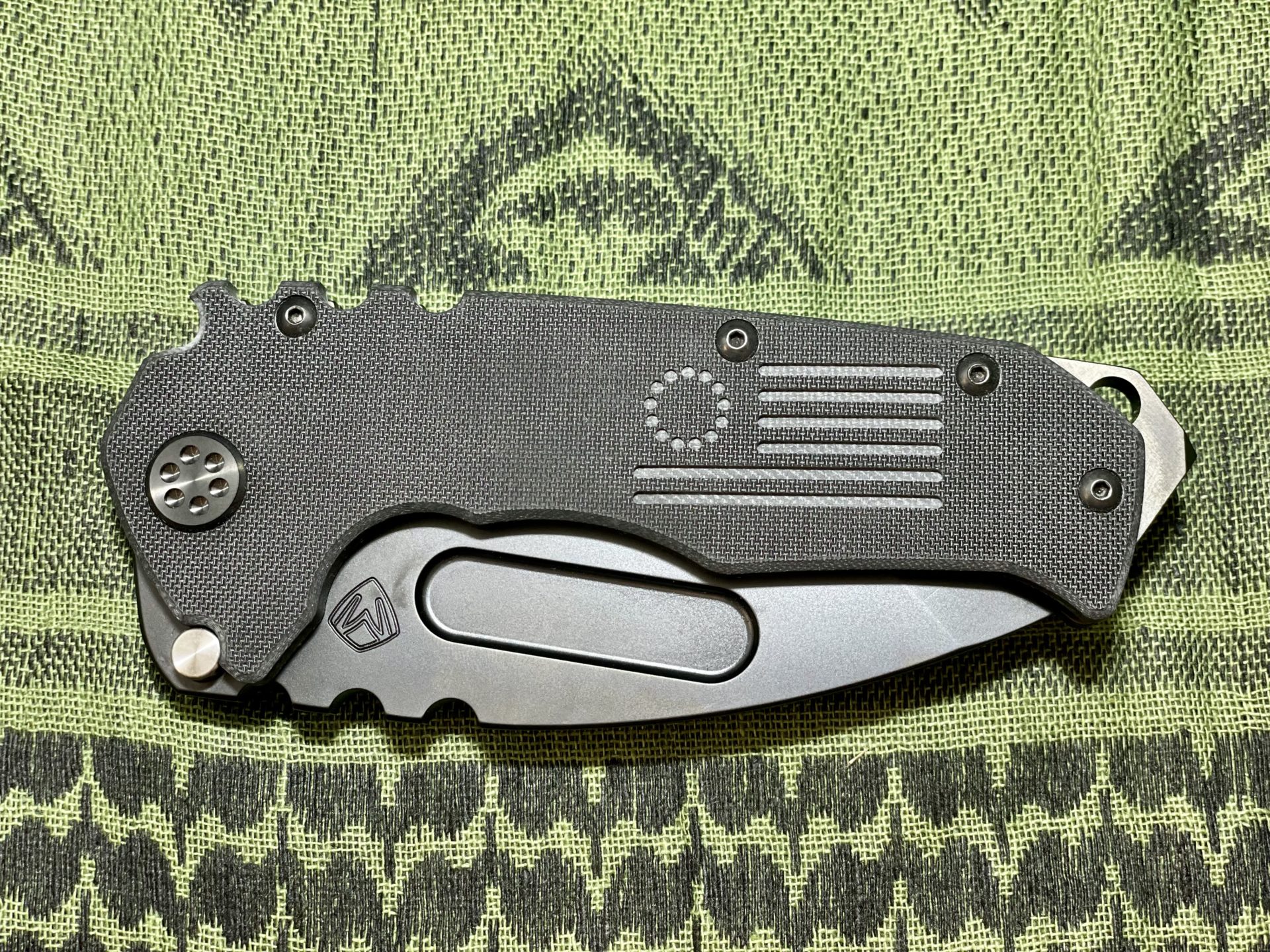 5591e7d4-50fa-49de-a74a-eca9a1f60ebe_MKM30DPT-0808TPCP-BP_1.jpg Medford Knife - MKM30DPT-0808TPCP-BP - Scout M/P - PVD Tanto - D2 G10 - Black - Image 1