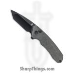 Kizer Cutlery - KIV4602C1 - Mad Tanto - Folding Knife - 154CM Coated Tanto - Micarta - Black