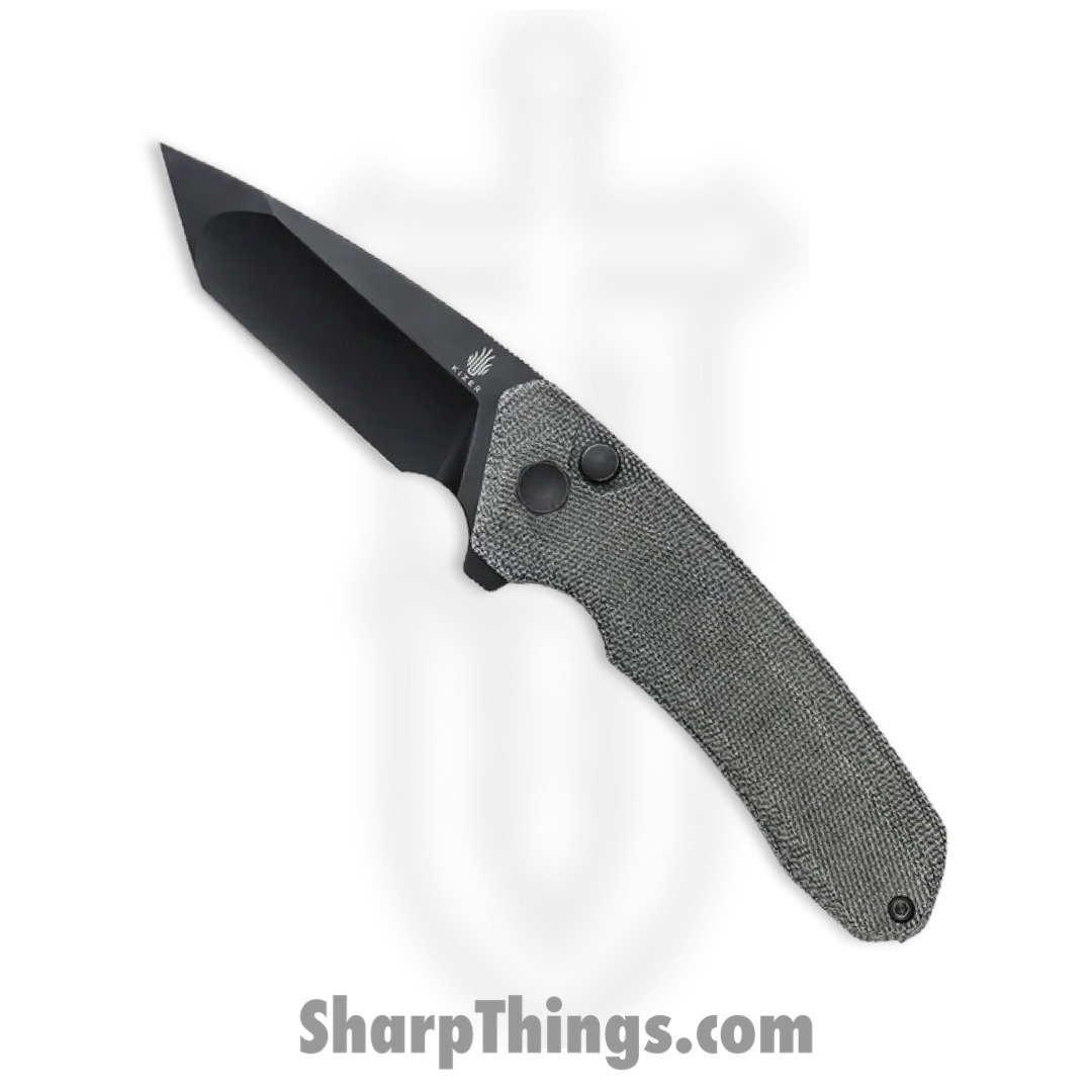 559896aa-57ff-47d4-b03a-67fbaa38c4f6_KIV4602C1_1.jpg Kizer Cutlery - KIV4602C1 - Mad Tanto - Folding Knife - 154CM Coated Tanto - Micarta - Black - Image 1