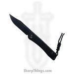 Tactile Knife Co. - 20-bx-mcdl-ttdl - Bexar - Folding Knife - Magnacut DLC Drop Point - Titanium - Black