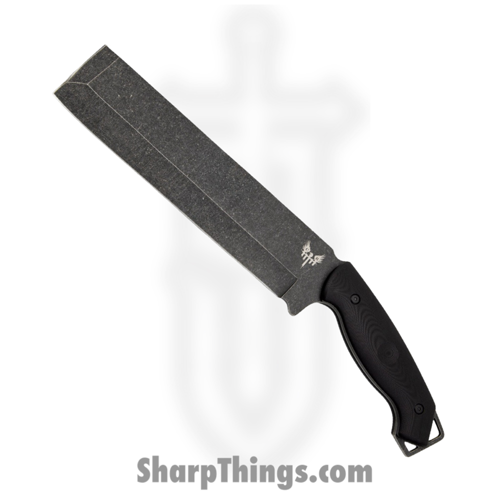 55cdce84-2ff4-43b8-906c-c893ec0fd342_CBRCBC01_1.jpg Combat Ready - CBRCBC01 - Cuma Battle - Fixed Blade Knife - 5140 Alloy Steel Black Cleaver - G10 - Black - Image 1