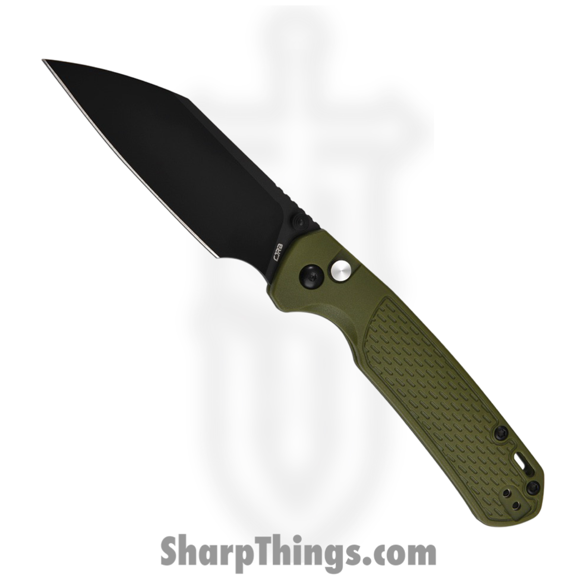 56d60903-4c06-407f-8668-91b135ec9106_J1945BGN_1.jpg CJRB - J1945BGN - Pyrite - Folding Knife - AR-RPM9 Coated Wharncliffe - FRN - Green - Image 1