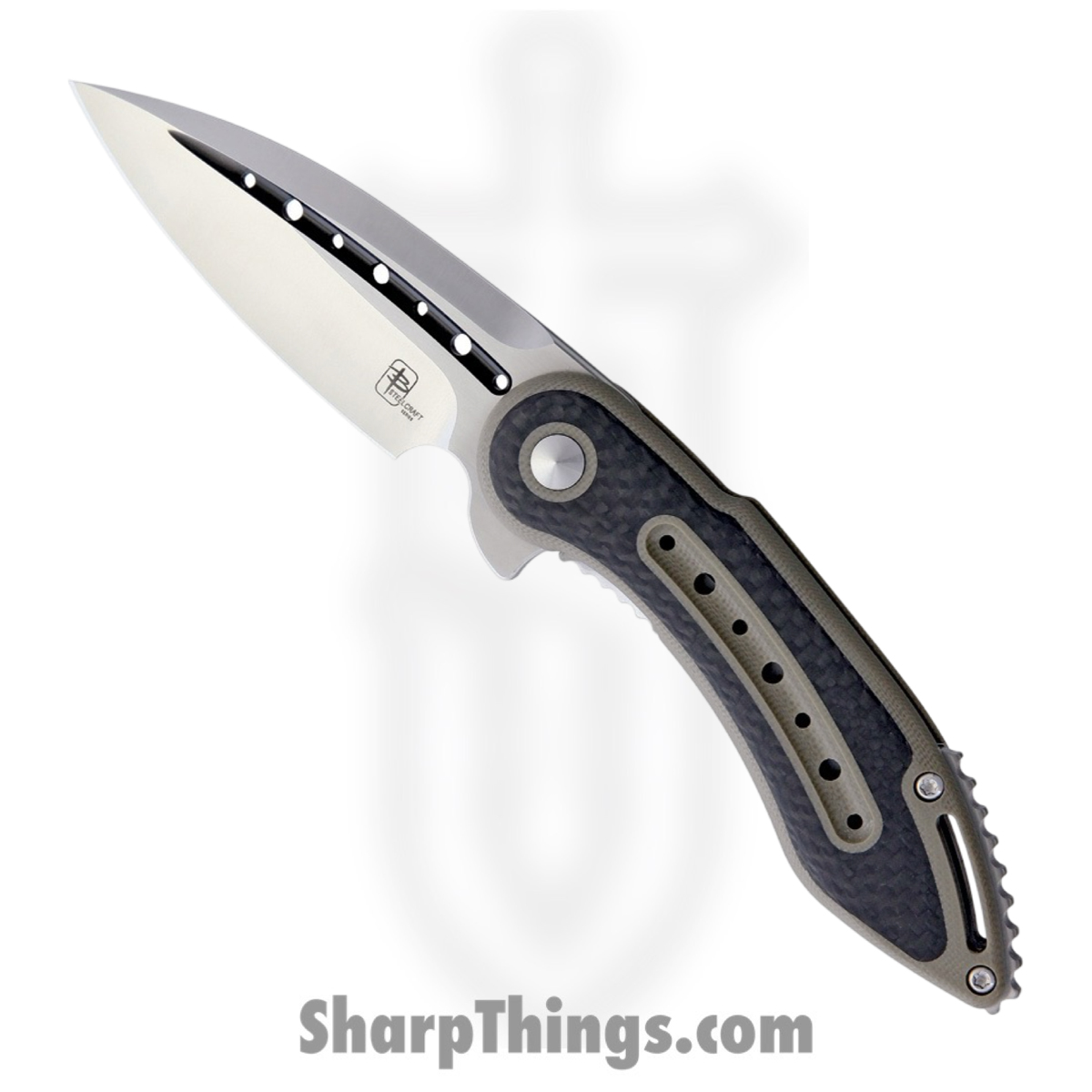577ac1bd-54f1-4853-b174-7fb4449a8a08_BGWKMGT_1.jpg Begg Knives - BGWKMGT - Mini Glimpse - Folding Knife - S35VN Satin Spear Point - G10 - Tan Black - Image 1