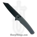 ProTech - 5206-GREY - Malibu - Folding Knife - CPM-20CV Coated Reverse Tanto - Aluminum - Grey