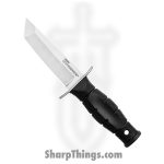 Cold Steel - 39LSAA - Mini Leatherneck - Fixed Blade Knife - 8Cr13MoV Satin Tanto - Kraton - Black