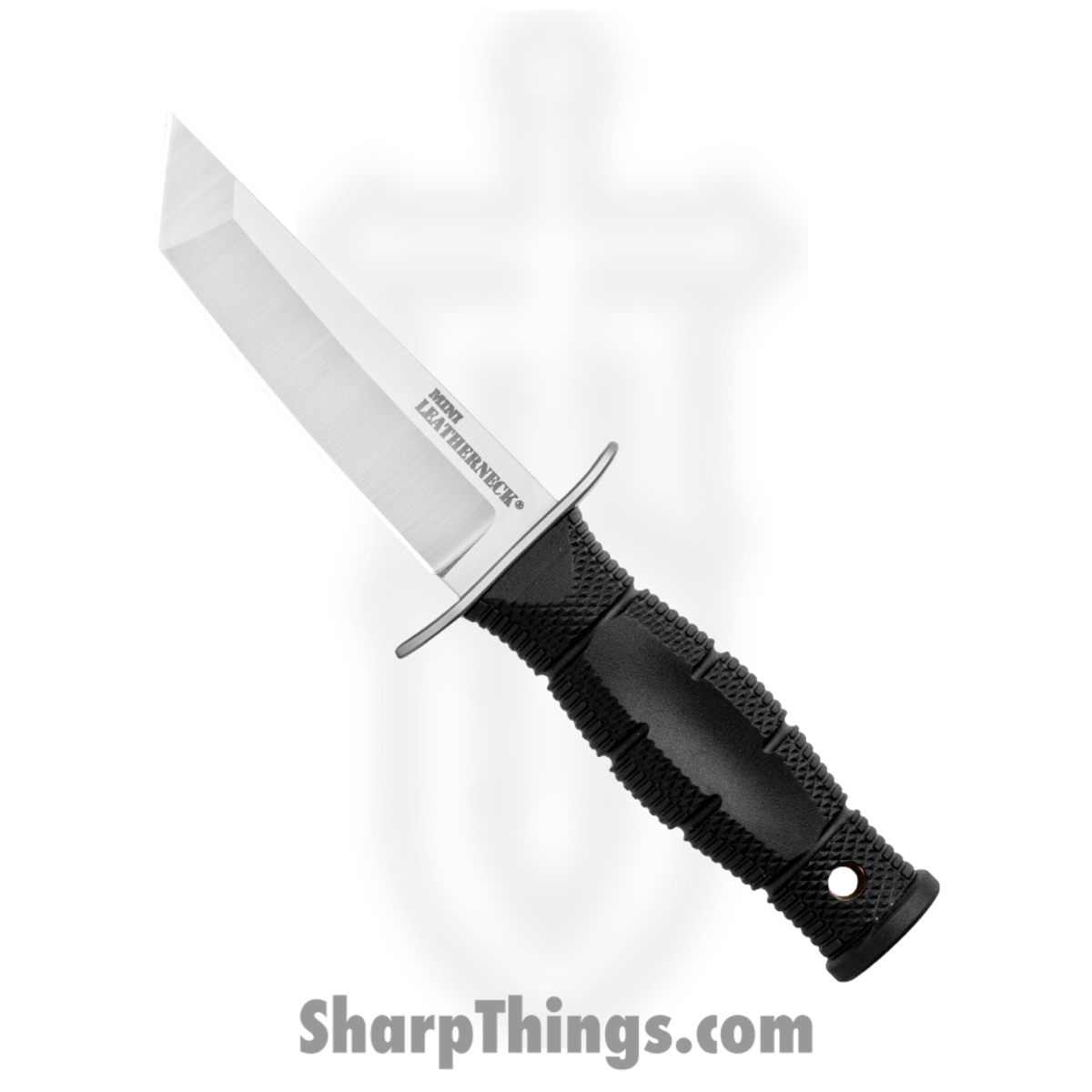 5829622f-c9dc-46a9-9782-d90ca9dff896_CS39LSAA_1.jpg Cold Steel - 39LSAA - Mini Leatherneck - Fixed Blade Knife - 8Cr13MoV Satin Tanto - Kraton - Black - Image 1