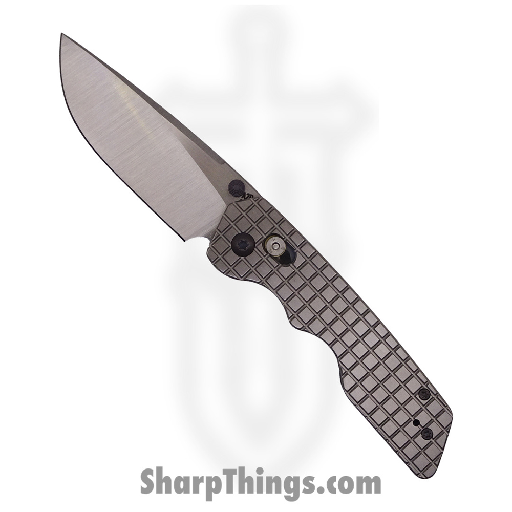 582e89d6-3cb8-4a48-8ed2-9b8840608639_A2DMDBL3.23_1.jpg Attention 2 Detail Mercantile - A2DMDBL3.23 - Mark 3 Medium - Folding Knife - S30V Stonewash Drop Point - Frag Pattern Titanium - Natural - Image 1