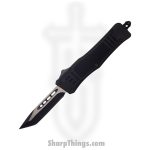 Steel River Knives - SB616TNBK - Midway II OTF Auto - 440 2 Tone Tanto - Black
