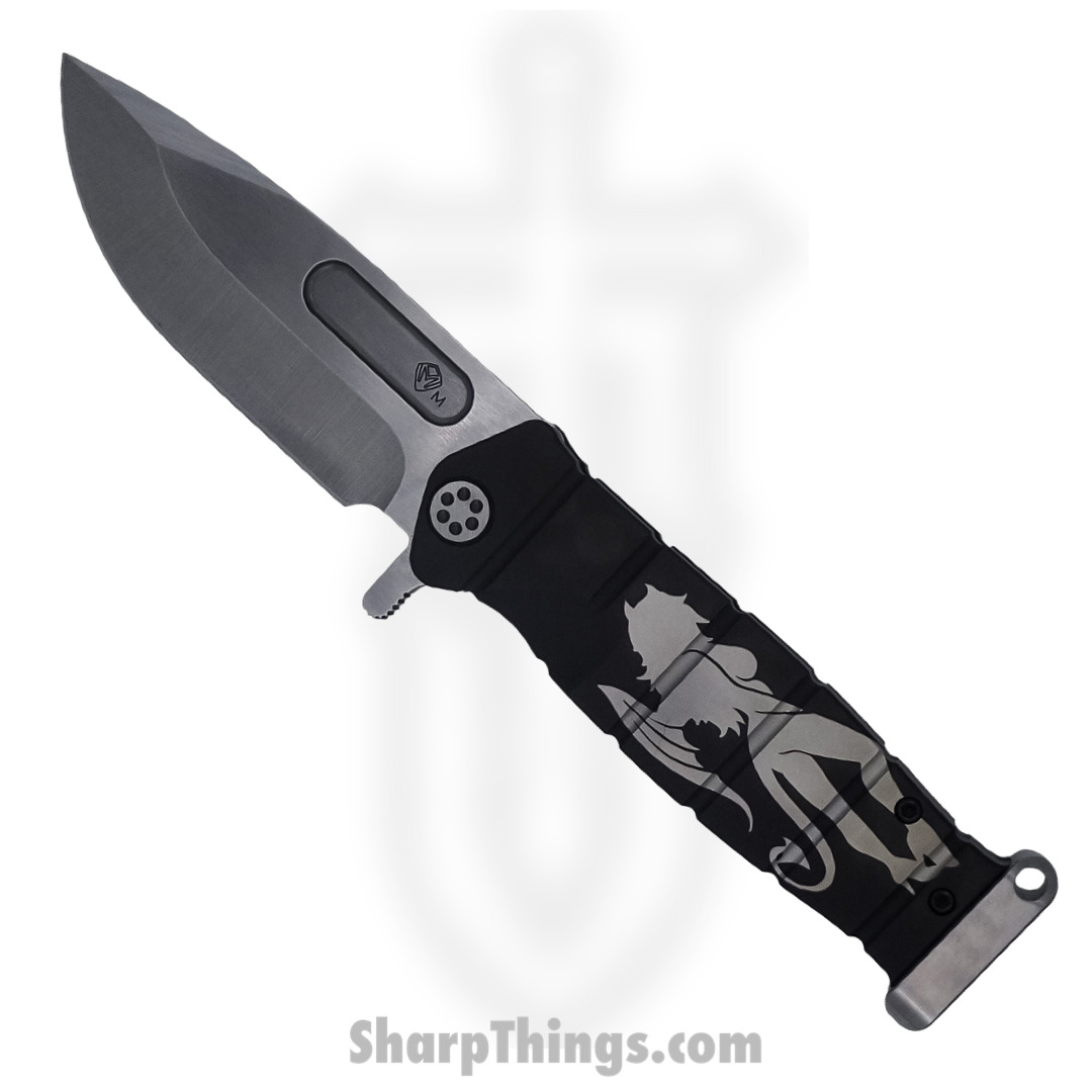 5892afeb-36ed-47a9-b38f-1f57b23cb05e_MK204MTQ-30PV-TPCP-PB_1.jpg Medford Knife - MK204MTQ-30PV-TPCP-PB - USMC Fighter Flipper Knife - MagnaCut Tumbled PVD "She Devil'" - Image 1