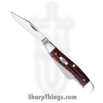 Case Cutlery - CA00786 - Medium Stockman - Folding Knife - Tru-Sharp™ Stainless Polished Clip/Sheepfoot/Spey - Corn Cob Jigged Bone - Red