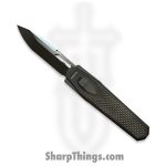 Remette - ZL101A6 - RT Swordfish - OTF Gravity Knife - Black Pearl DLC M390 Tanto - Sleek Style - Jigged Titanium w Carbon Fiber Inlay - Black