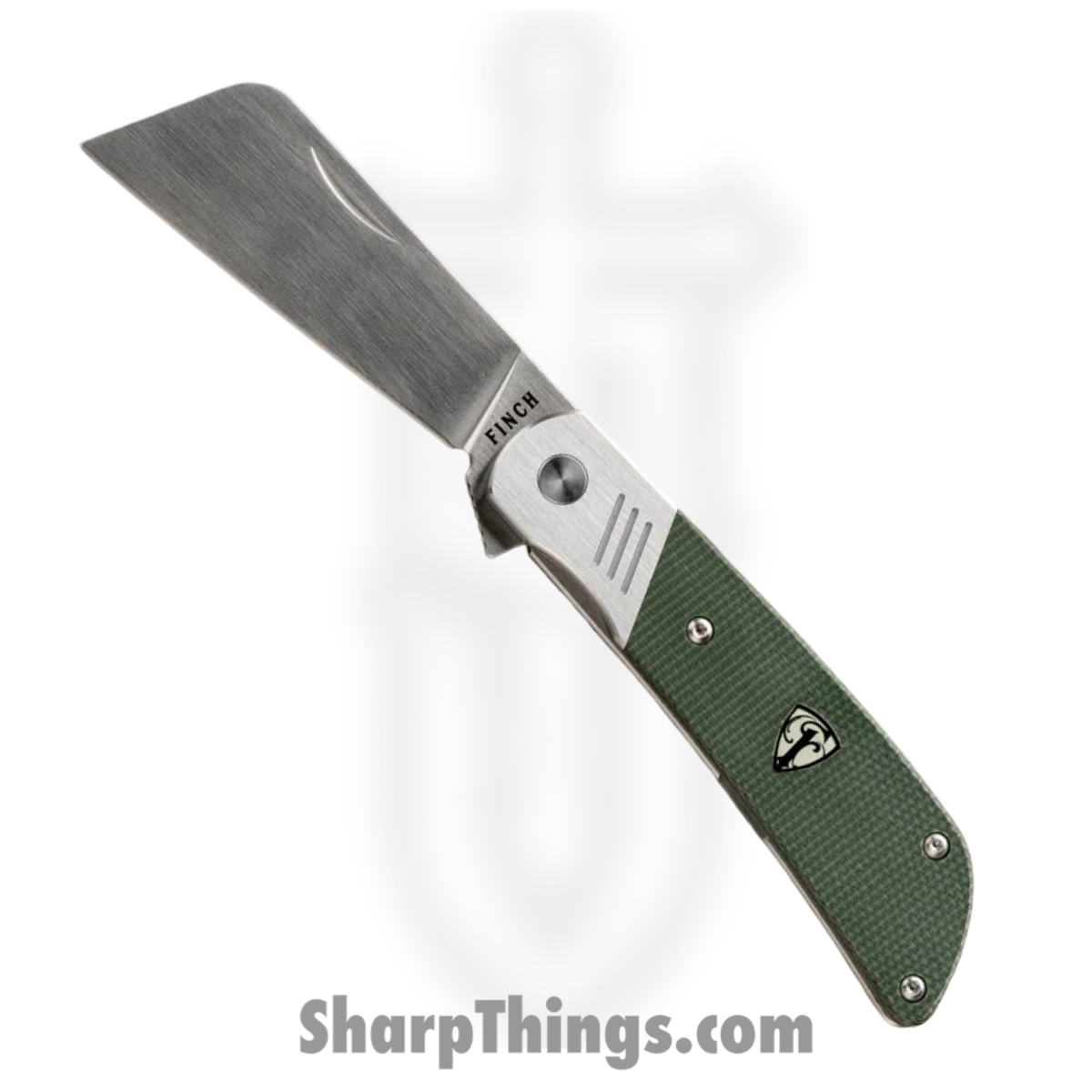 58eddec5-66dc-4096-b6b4-69461a041abc_HV405_1.jpg Finch Knife Co. - FKCHV405 - Harvester - Folding Knife - 154CM Satin Sheepsfoot - Micarta - Avocado - Image 1