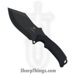 Takumitak - TKF319 - Neuter - Fixed Blade Knife - 3Cr13 SS Coated Drop Point - FRN - Black/ Coyote Tan
