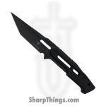 Takumitak - TKF301 - Heat - Fixed Blade Knife - 3Cr13 SS Coated Tanto - FRN - Black/ Coyote Tan