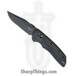 Hogue Knives - HO24276 - Deka - Folding Knife - CPM-20CV Black Cerakote Clip Point - G10 - Black