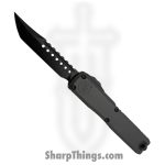 Microtech - 1119-1DLCTNCS - Ultratech Gen III ZBP - OTF Auto - M390MK Coated Hellhound - Aluminum - Natural
