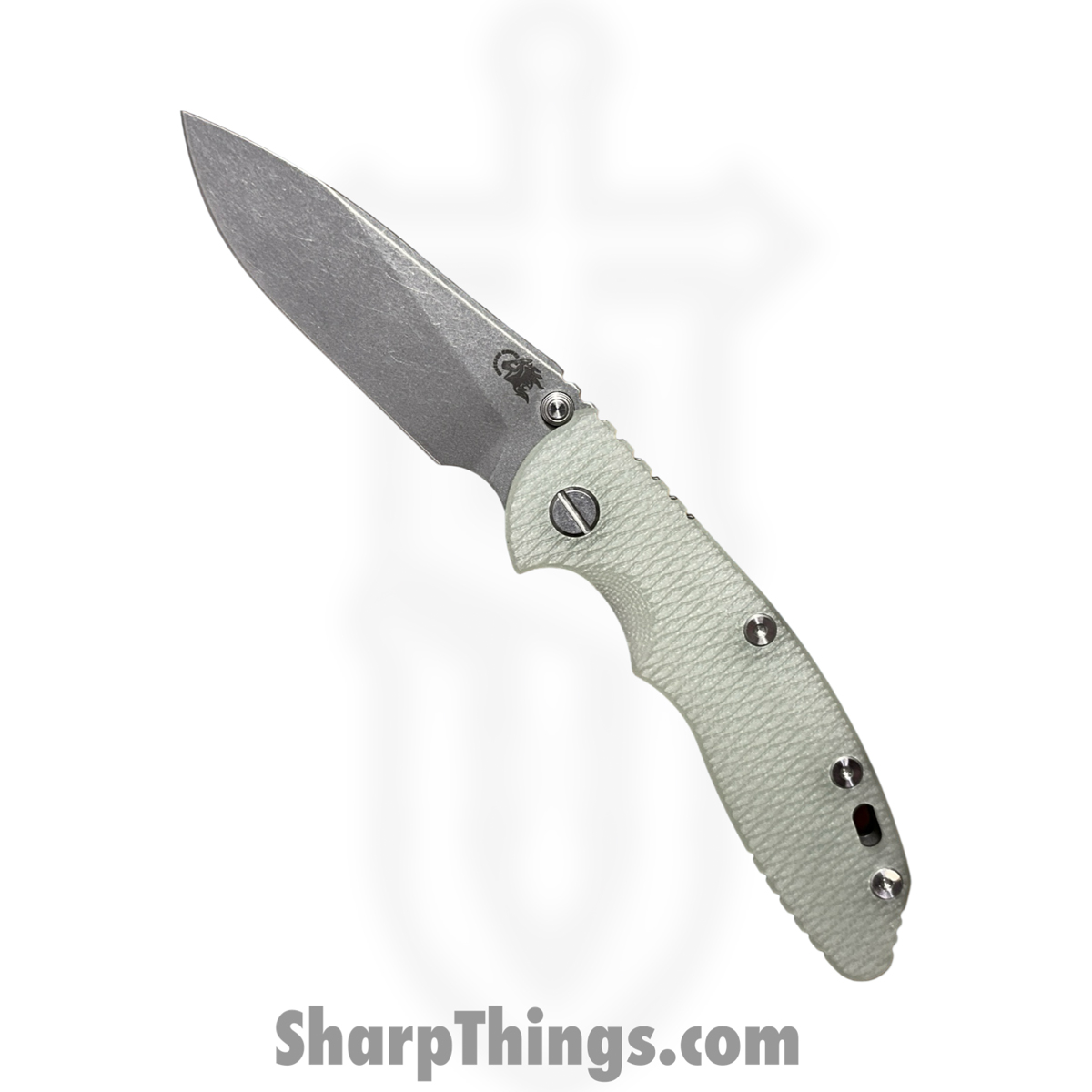 59dfbcb7-220f-4251-8ed7-45274a3d5cf8_RHK-112624E_1.jpg Hinderer - RHK-112624E - XM-18 - Folding Knife - S45VN Stonewash Slicer - G10 - Jade - Image 1