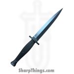Spartan Blades - SBBL3BK - Spartan George Raider Dagger - Fixed Blade Knife - SK5 HC Coated Dagger - Injection Molded - Black