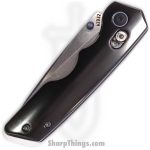 Attention 2 Detail Mercantile - A2DBLmBlkZir - Bar Lock Medium - Folding Knife - S30V Satin Drop Point - Zirconium - Black