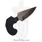 T.Kell Knives - TaraniRidge - Tarani TCQ Tri-Angle Ridge Back - Fixed Blade Knife - 80CRV2 Nickle Boron Coated - G10 - Black