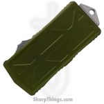 Microtech - 157-12OD - Exocet - OTF Auto - Elmax, M390, 204P Stonewash Dagger - 6061-T6 Aluminum - OD Green