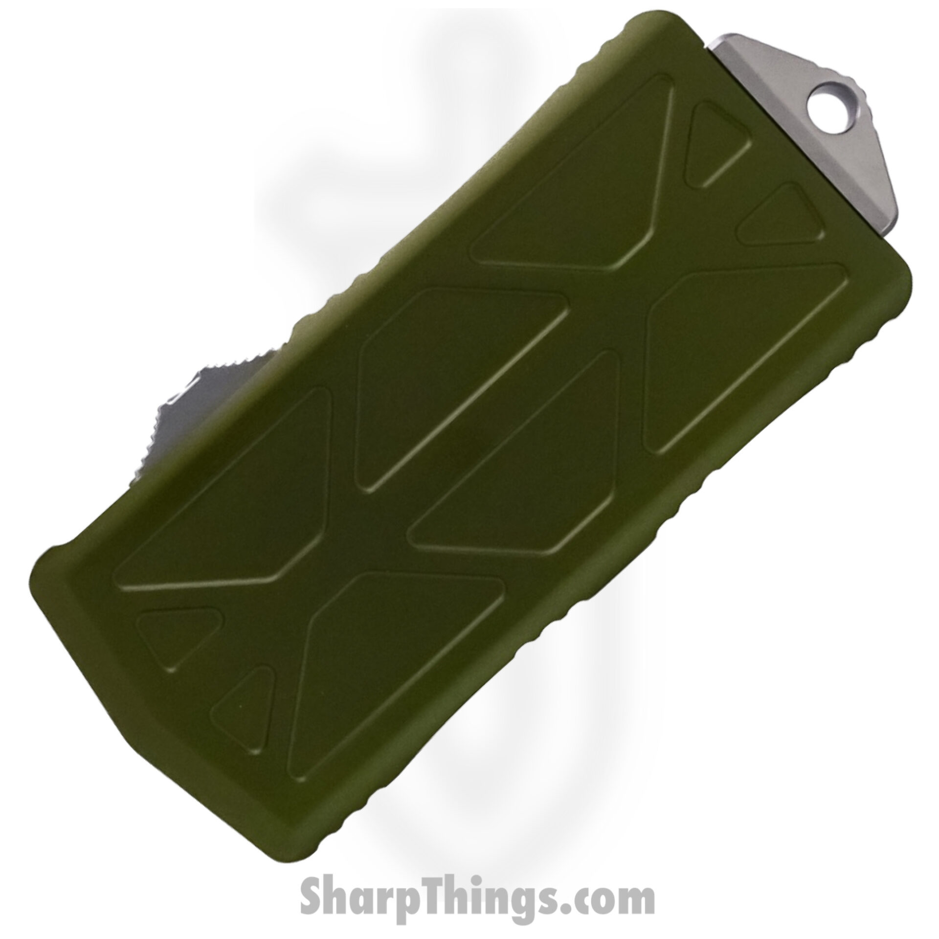 5a904ea9-f94d-4652-b214-112865de0550_157-12OD_1.jpg Microtech - 157-12OD - Exocet - OTF Auto - Elmax, M390, 204P Stonewash Dagger - 6061-T6 Aluminum - OD Green - Image 1