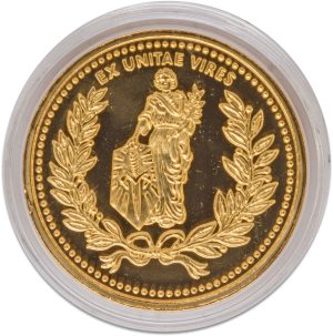 Microtech - 502-MCK - Continental Coin - One Troy Ounce .999 24K Gold Plated