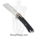 Buck - BU263GYS1 - HiLine XL Linerlock Gray - Folding Knife - D2 Tumbled Cleaver - Gray Anodized Aluminum Micarta Inlay - Gray Black