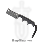 CRKT - 2383K - Minimalist Cleaver Blackout - Fixed Blade Knife - 5Cr13MoV Black Stonewash Cleaver - G10 - Black