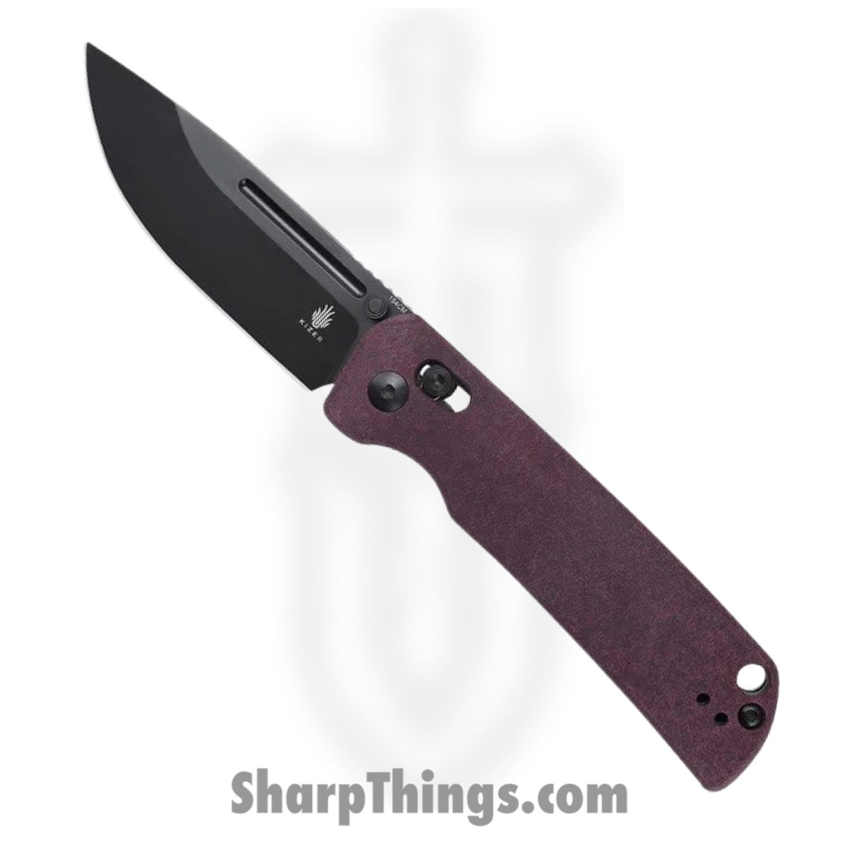 5bcea459-34f2-4ba8-9d88-b2608b3dbf53_KIV4481C1_1.jpg Kizer Cutlery - KIV4481C1 - Escort - Folding Knife - 154CM Black Drop Point - Richlite - Red - Image 1