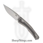 Zero Tolerance - ZT0556 - 0556 - Automatic Knife - CPM MagnaCut Two Tone Drop Point - Titanium CF Inlays - Black Gray